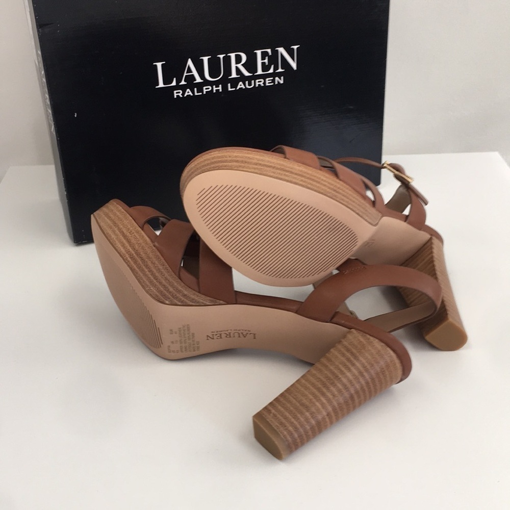New WB Woman’s Lauren Ralph Lauren Soffia Heeled Sandals - Picture 5 of 5